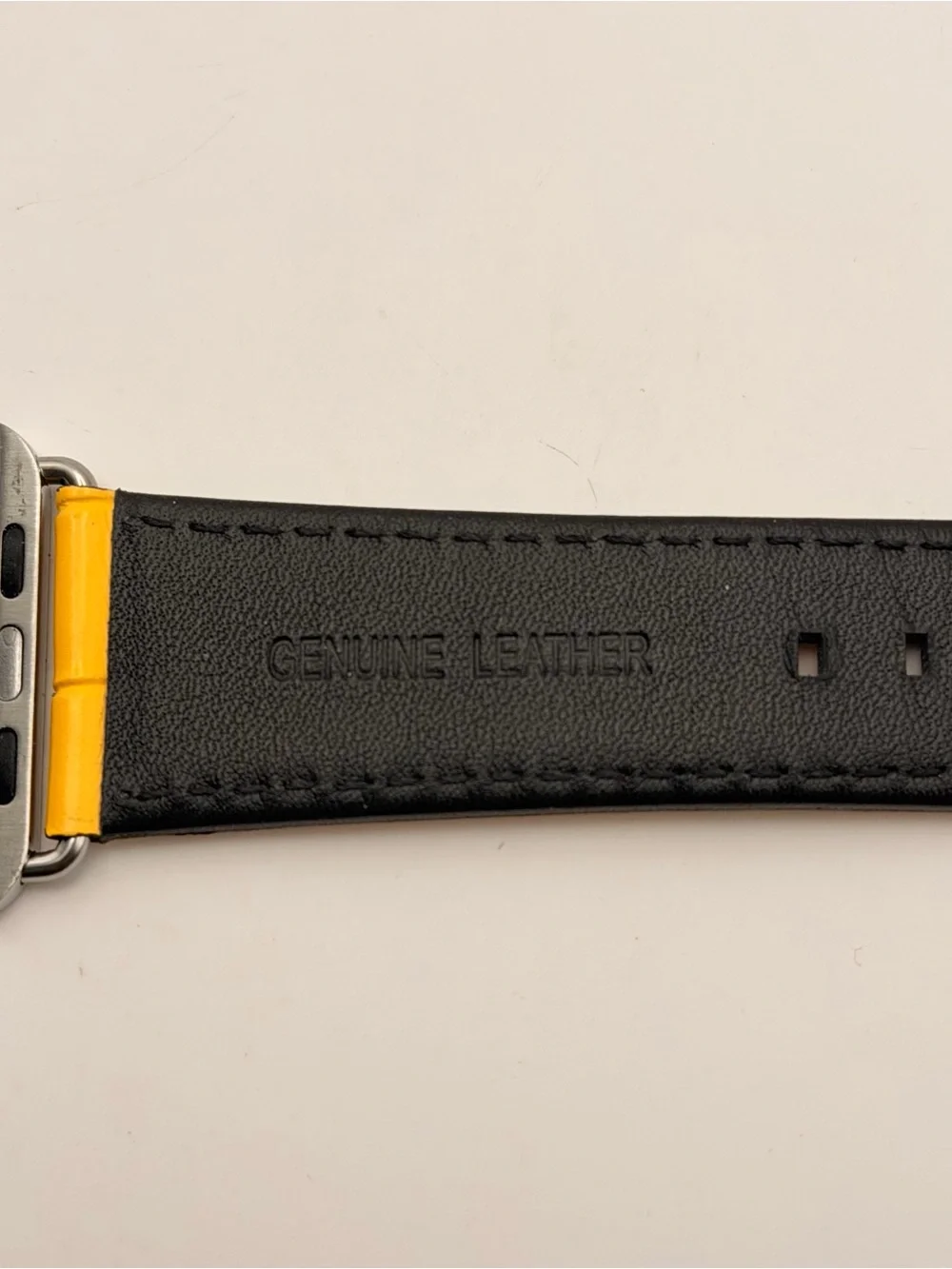 Apple Watch Leather Band, New, 42/44/46mm, Yellow